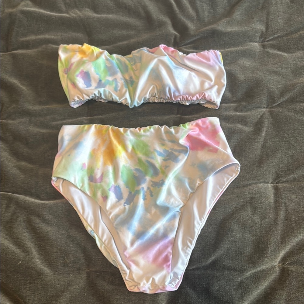 Kenny Flowers Pastel Tie-Dye Bikini